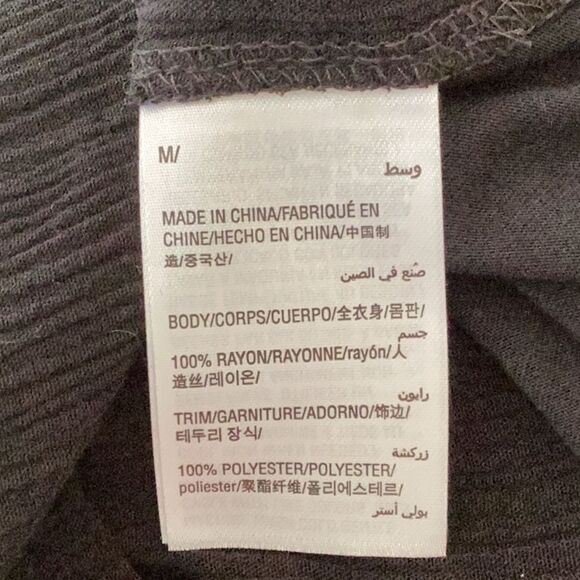 INC INTERNATIONAL CONCEPTS MEDIUM TOP BLOUSE OFF SHOULDER LACE DETAIL BLACK - Picture 4 of 7